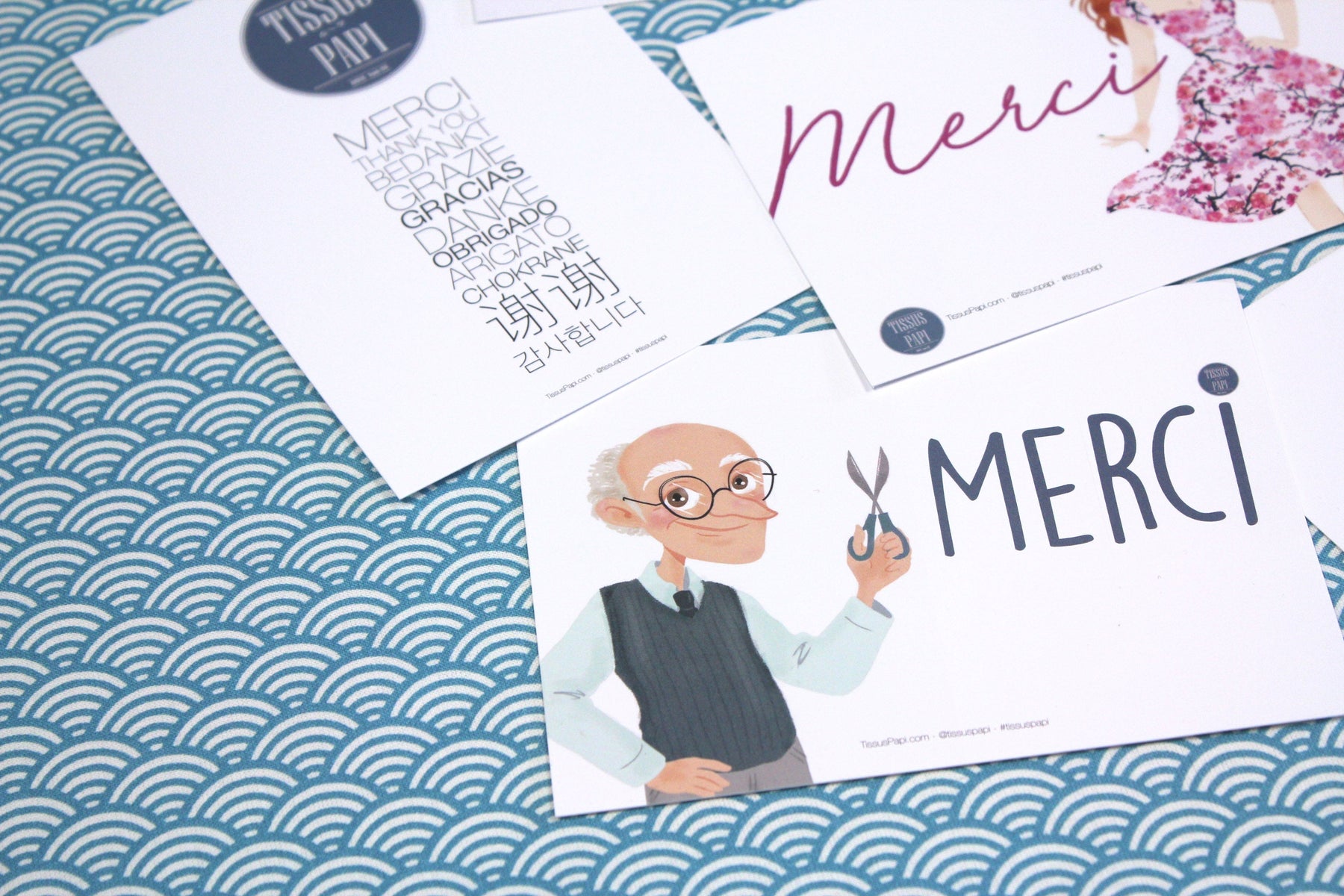 Les cartes Collector Tissus Papi - TissusPapi.com