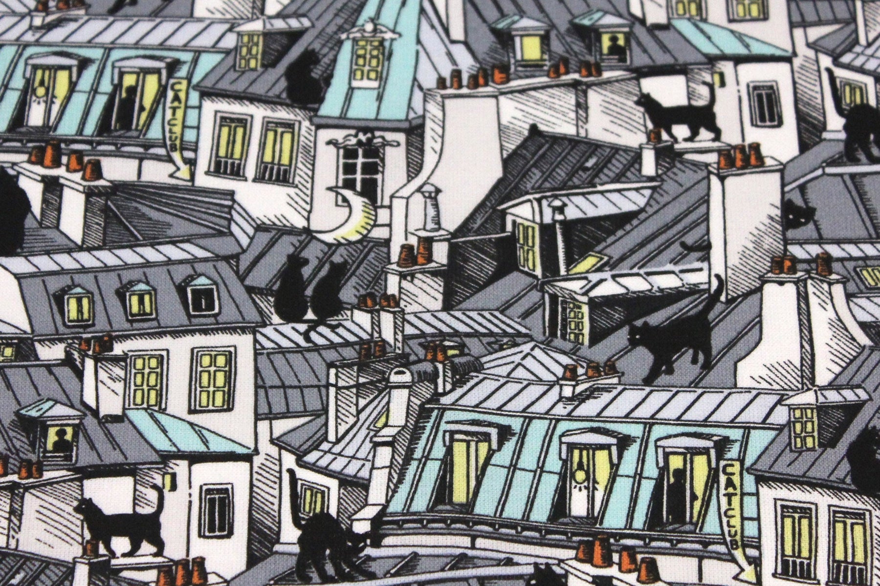 Tout Paris sur notre tissu ! Et des chats aussi <3 - TissusPapi.com