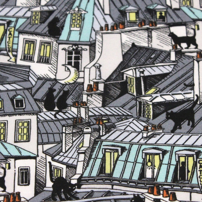 Tout Paris sur notre tissu ! Et des chats aussi <3 - TissusPapi.com