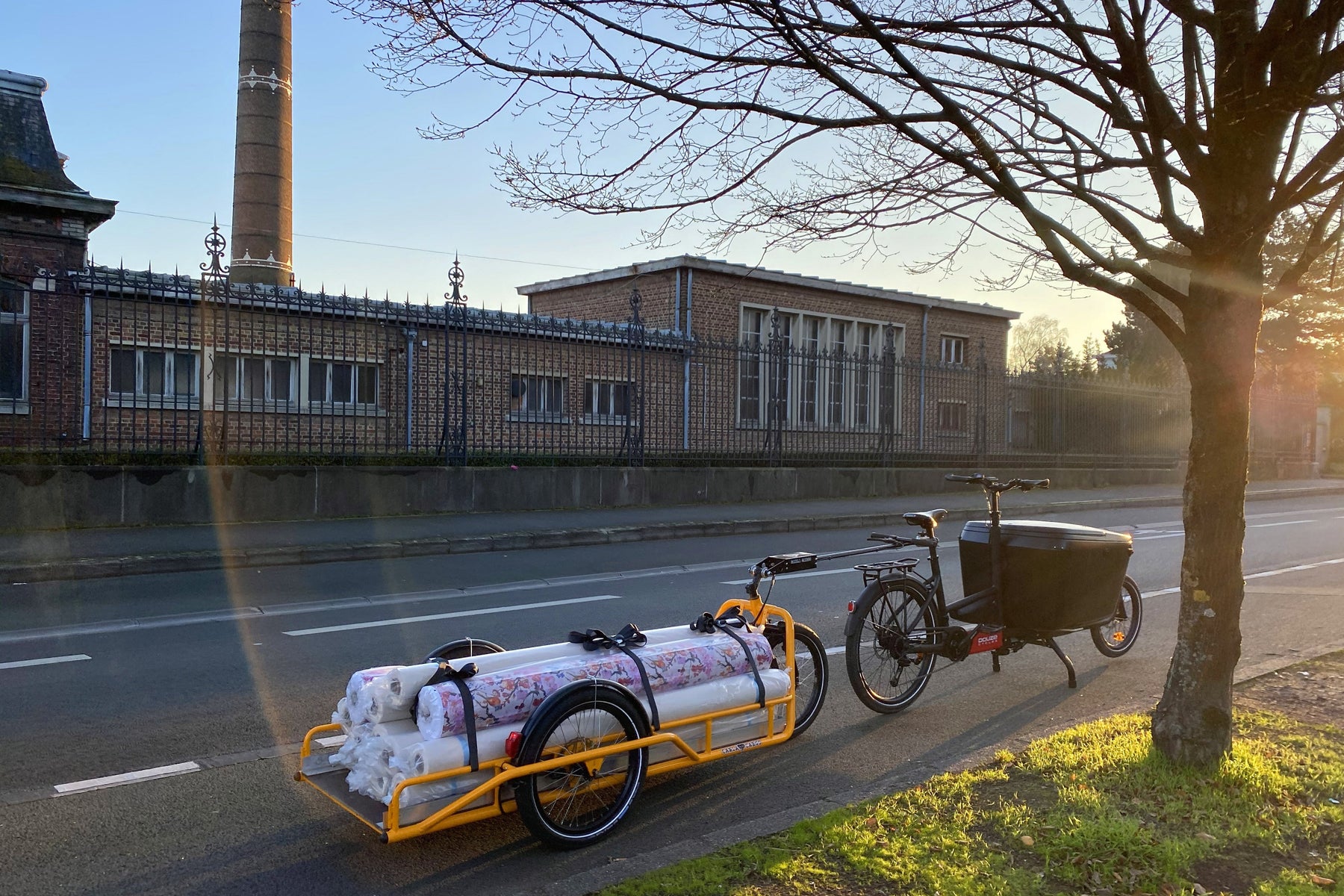 TissusPapi.com s’associe à Vert Céleste pour sa logistique quotidienne à vélo cargo - TissusPapi.com