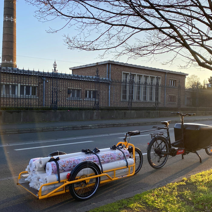 TissusPapi.com s’associe à Vert Céleste pour sa logistique quotidienne à vélo cargo - TissusPapi.com