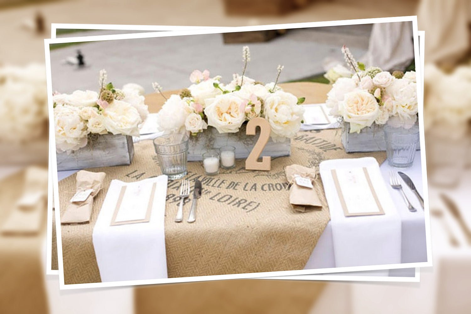 La déco toile de jute parfaite de votre mariage ! - TissusPapi.com