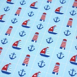 Tissus motifs de la mer - TissusPapi.com