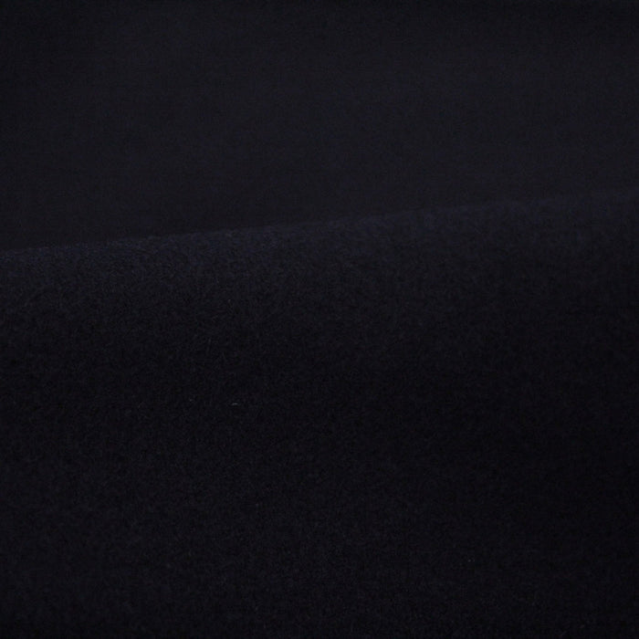 Tissu Drap de laine uni Bleu nuit, fabrication italienne - TissusPapi.com