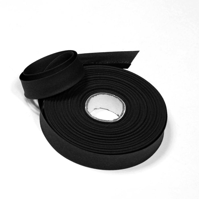Biais de coton noir - Galette de 25 mètres - TissusPapi.com