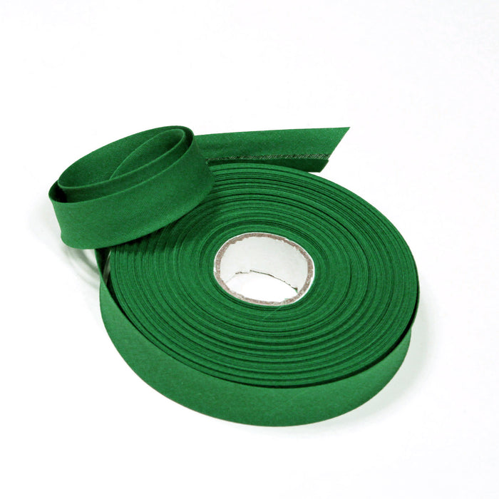 Biais de coton vert prairie - Galette de 25 mètres - TissusPapi.com