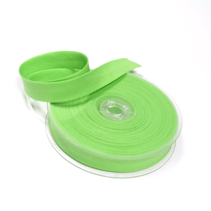 Biais de coton vert pistache - Galette de 25 mètres - TissusPapi.com