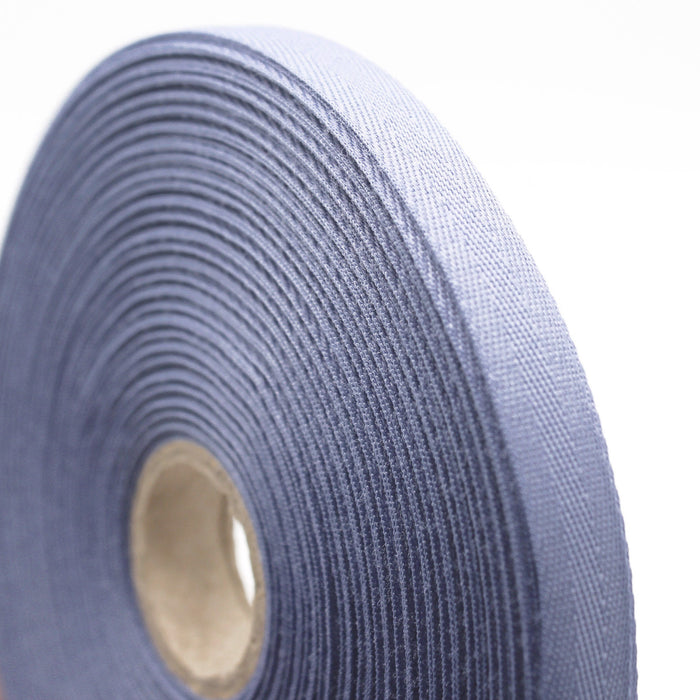 Ruban de sergé mauve gris 10mm - Galette de 50 mètres - Fabrication française - TissusPapi.com