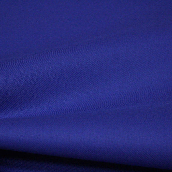 Tissu sergé de coton bleu roi - 230gr/m2
