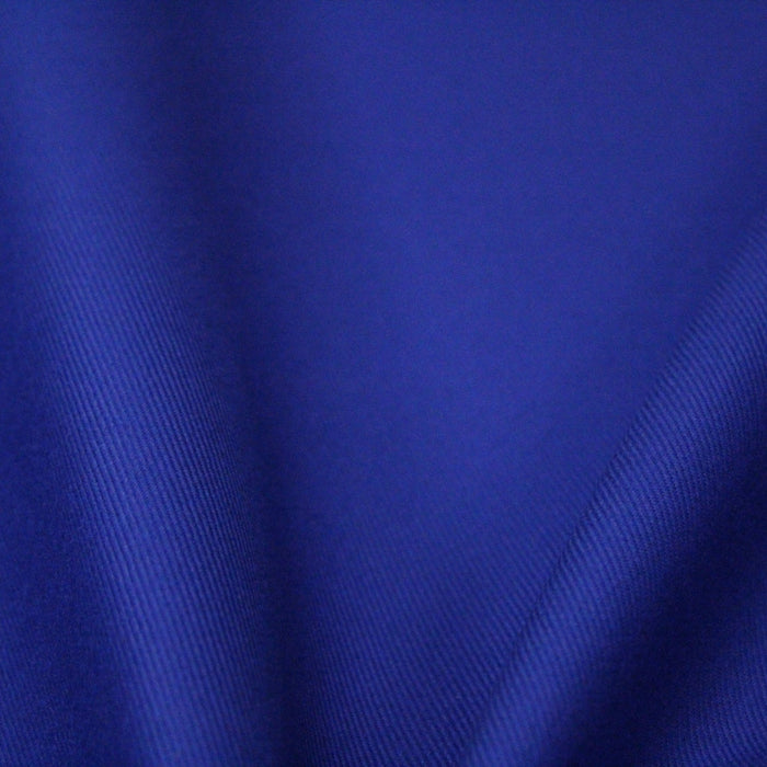 Tissu gabardine coton bleu roi - 325gr/m2 - Fabrication française - TissusPapi.com
