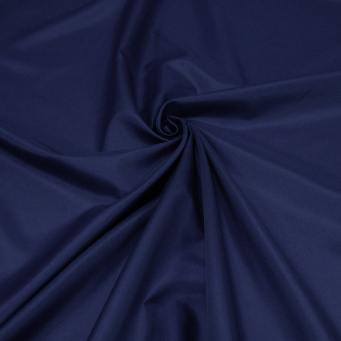 Tissu doublure pongé acetate bleu marine uni - TissusPapi.com