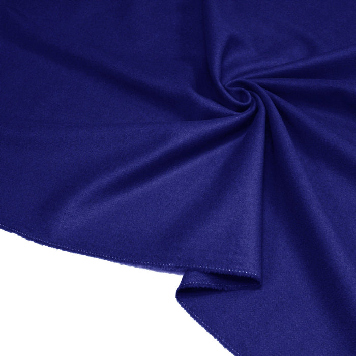 Tissu Drap de laine bleu roi / bleu ALAT uni - TissusPapi.com