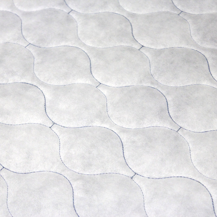 Tissu Matelassé Chambray : bleu roi ou noir - OEKO - TEX - TissusPapi.com