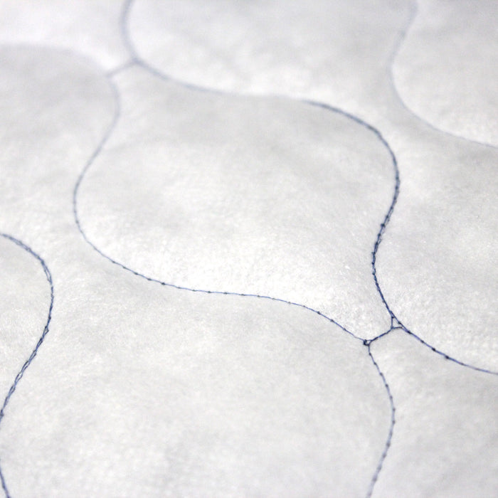 Tissu Matelassé Chambray : bleu roi ou noir - OEKO - TEX - TissusPapi.com