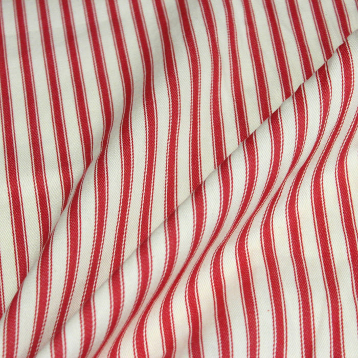 Tissu toile à matelas rayée 100% coton : nombreuses couleurs - COLLECTION CARNAC - TissusPapi.com