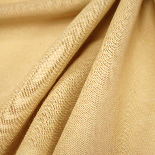 Tissu gaze 100% coton camel, maille fine : ON DESTOCKE ! - TissusPapi.com