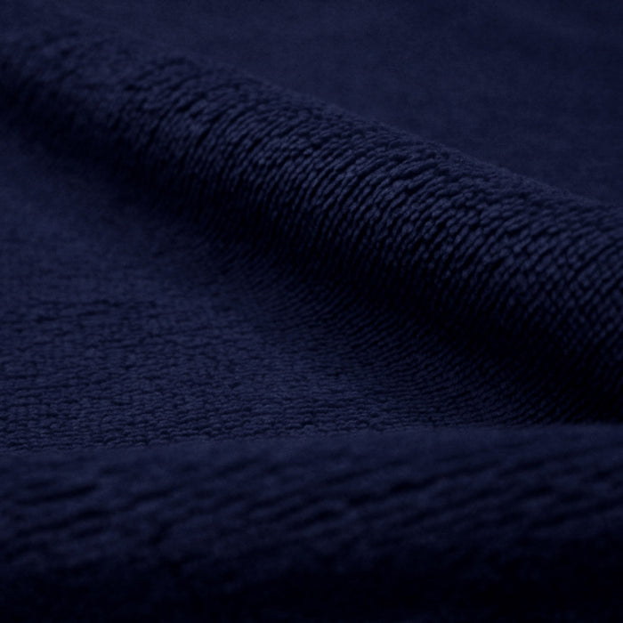 Tissu éponge de fibre de bambou qualité extra, bleu marine - OEKO-TEX