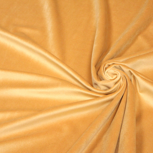Tissu Velours ras d'ameublement jaune d'or tissuspapi