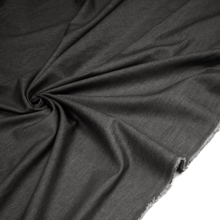 Tissu Chambray 100% coton : bleu, marine, noir - OEKO - TEX - TissusPapi.com