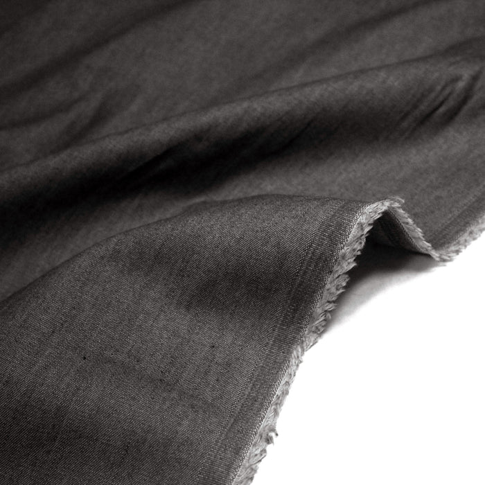 Tissu Chambray 100% coton : bleu, marine, noir - OEKO - TEX - TissusPapi.com
