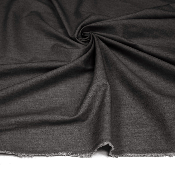 Tissu Chambray 100% coton : bleu, marine, noir - OEKO - TEX - TissusPapi.com