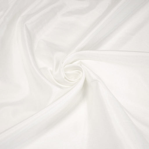 Tissu doublure pongé acetate blanc uni - TissusPapi.com