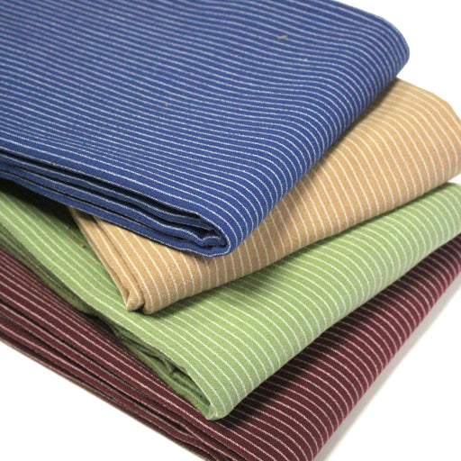 Tissu coton tissé rayé fines rayures : nombreuses couleurs - OEKO - TEX - TissusPapi.com