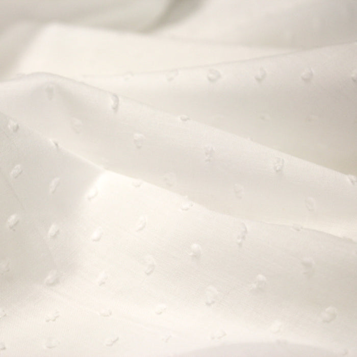 Tissu Plumetis de coton 100% coton : blanc, bleu, vert, parme... - TissusPapi.com