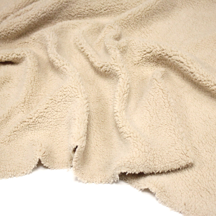 Tissu Mouton crème - OEKO-TEX