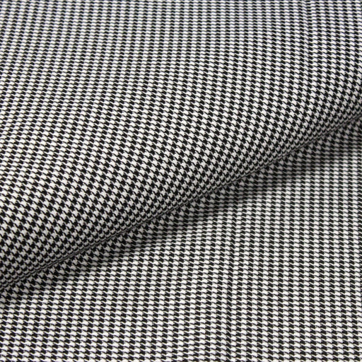Tissu habillement Motif Pied de poule noir et blanc - TissusPapi.com
