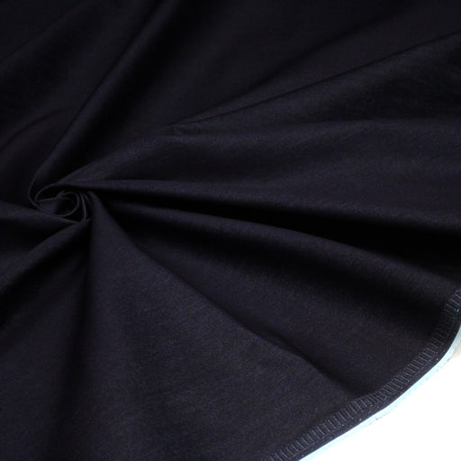 Tissu DENIM coton élasthanne bleu nuit 140cm de large - Fabrication italienne - TissusPapi.com