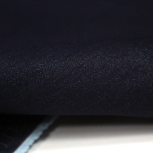 Tissu DENIM coton élasthanne bleu nuit 140cm de large - Fabrication italienne - TissusPapi.com