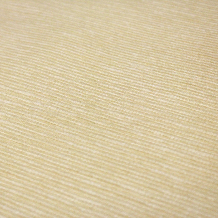 Tissu velours coton élasthanne aux grosses côtes de jaune pâle  - Fabrication italienne