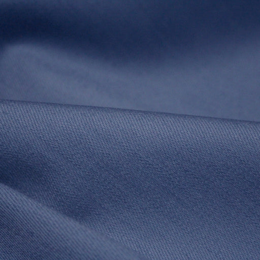 Tissu gabardine coton élasthanne Bleu Prusse - TissusPapi.com