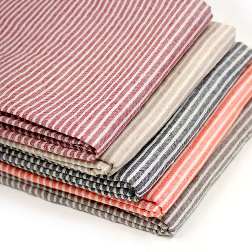 Tissu coton tissé rayé 5mm : nombreuses couleurs ! OEKO - TEX - TissusPapi.com