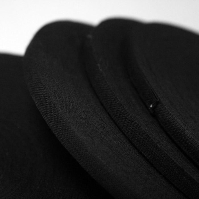 Ruban coton noir 6mm - Galette de 50 mètres - Fabrication française - TissusPapi.com