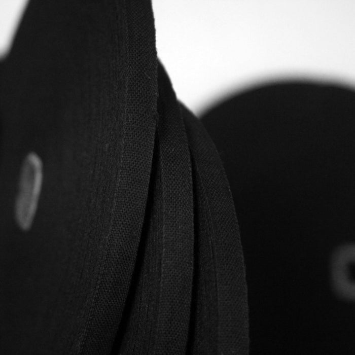 Ruban coton noir 6mm - Galette de 50 mètres - Fabrication française - TissusPapi.com