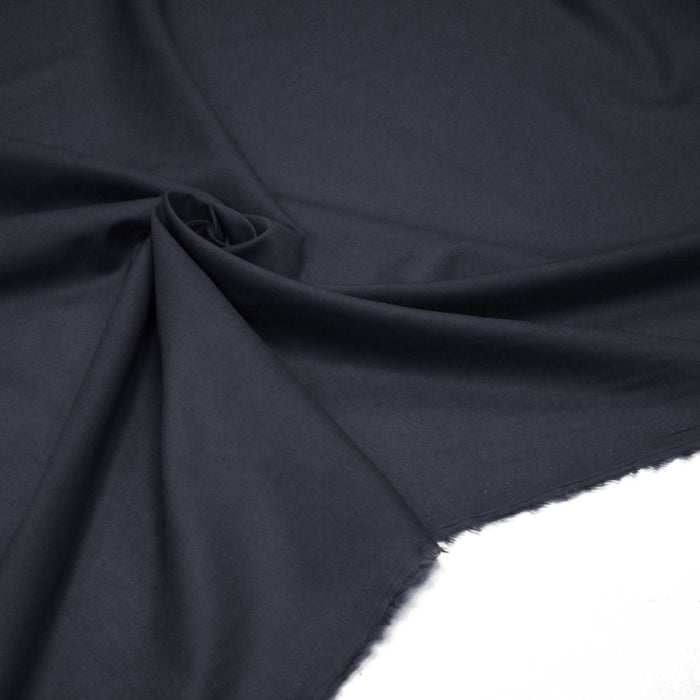 Tissu voile de coton gris anthracite - COLLECTION TÉNÉRÉ - TissusPapi.com