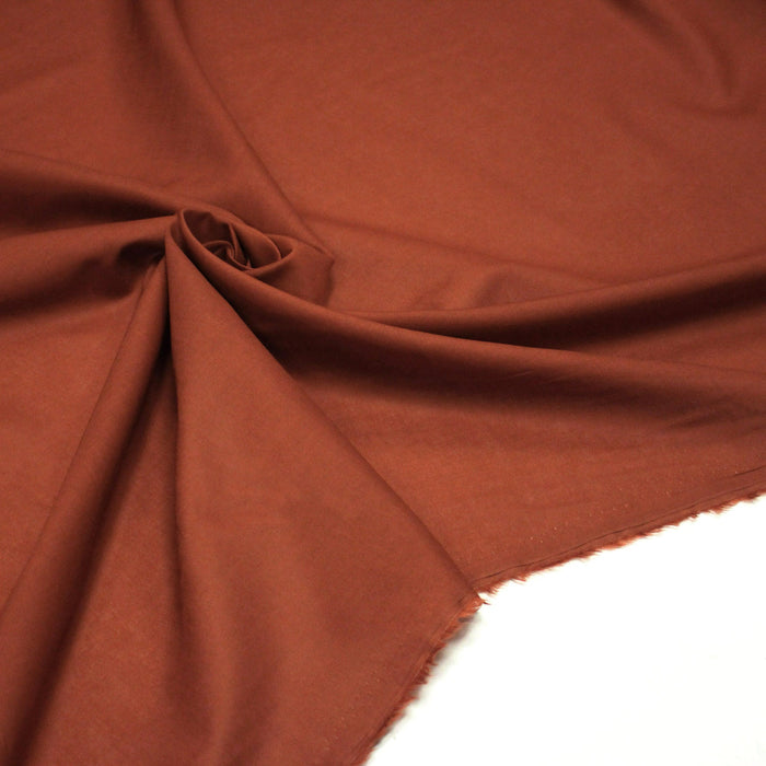 Tissu voile de coton rouille - COLLECTION TÉNÉRÉ - TissusPapi.com