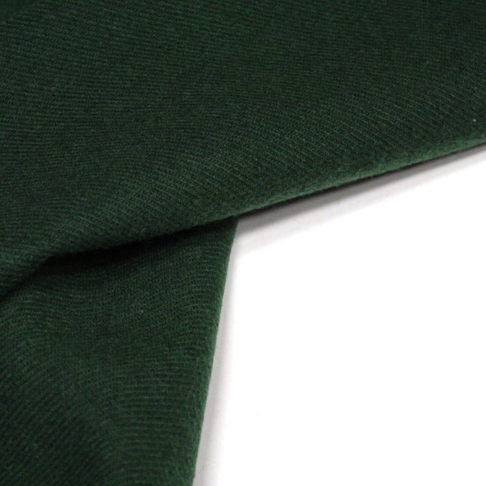 Tissu lainage vert empire uni - Fabrication italienne