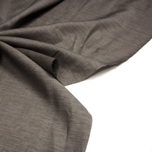 Tissu lin couleur naturel taupe - TissusPapi.com