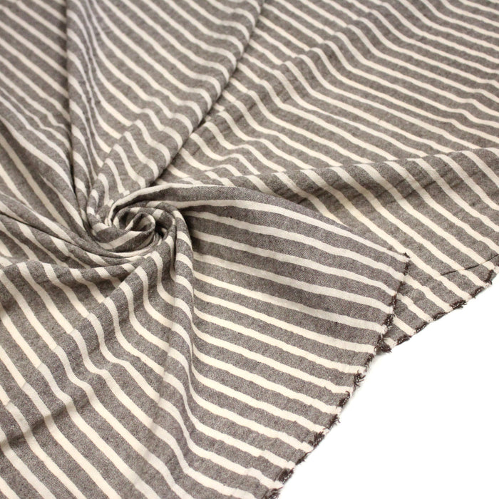 Tissu coton tissé rayé larges rayures 10mm : nombreuses couleurs ! - OEKO - TEX - TissusPapi.com