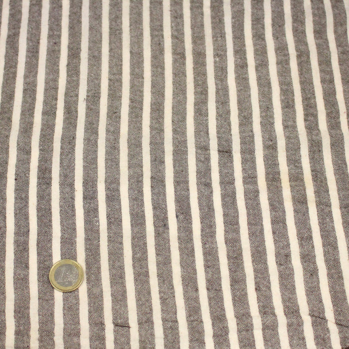Tissu coton tissé rayé larges rayures 10mm : nombreuses couleurs ! - OEKO - TEX - TissusPapi.com