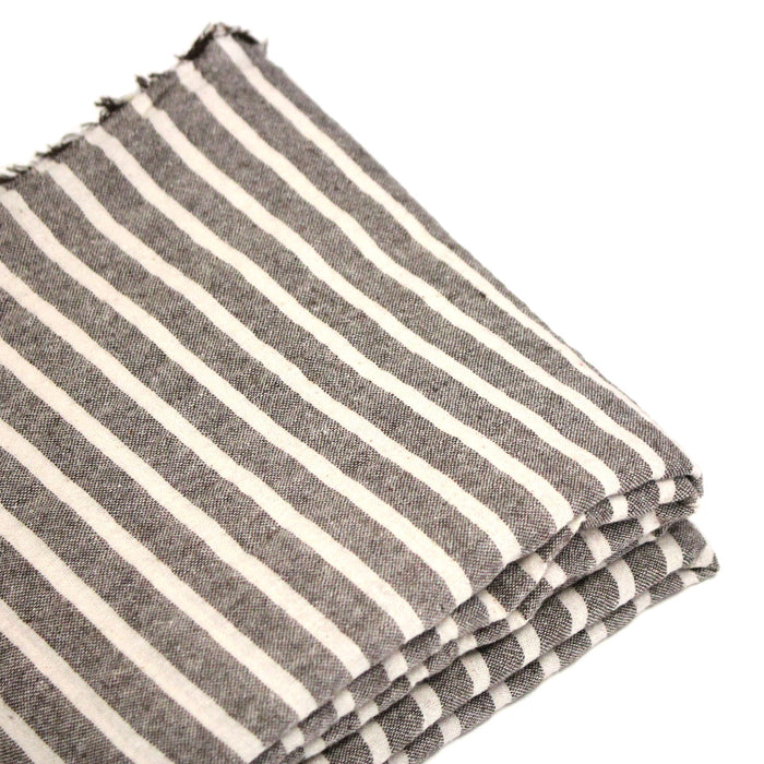 Tissu coton tissé rayé larges rayures 10mm : nombreuses couleurs ! - OEKO - TEX - TissusPapi.com