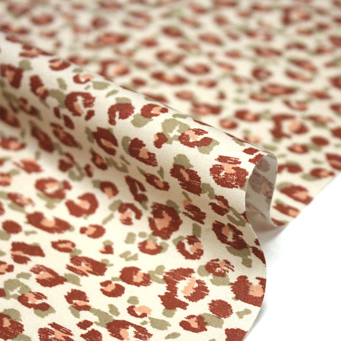 Tissu cotonnade LEOPARD, trois teintes disponibles - OEKO - TEX - TissusPapi.com