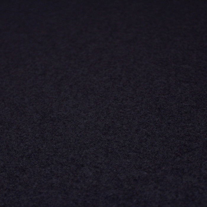 Tissu drap de laine bleu nuit uni 460gr/m2 - Fabrication italienne