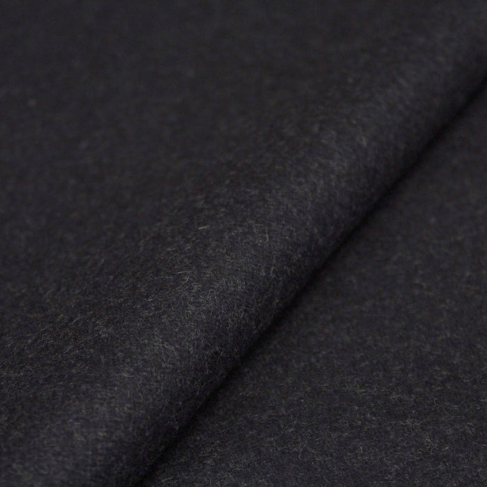 Tissu drap de laine gris anthracite uni 460gr/m2 - Fabrication italienne