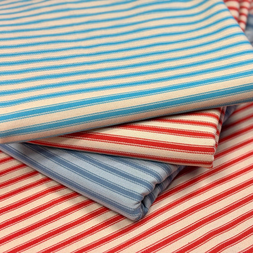 Tissu toile à matelas rayée 100% coton : nombreuses couleurs - COLLECTION CARNAC - TissusPapi.com