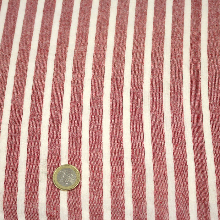 Tissu coton tissé rayé larges rayures 10mm : nombreuses couleurs ! - OEKO - TEX - TissusPapi.com