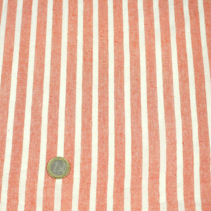 Tissu coton tissé rayé larges rayures 10mm : nombreuses couleurs ! - OEKO - TEX - TissusPapi.com